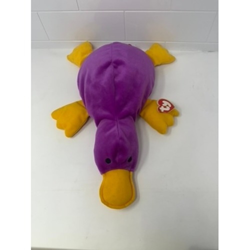 Ty Beanie Buddy Patti the Platypus Purple Plush Stuffed Animal 1998 Vintage